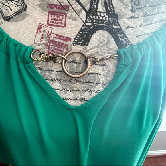 Dana Buchman Vibrant Green Blouse - Picture 2 of 5